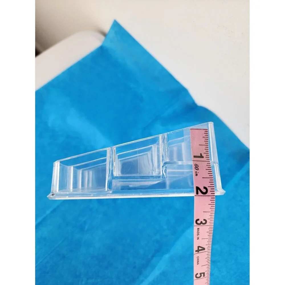 Clear Acrylic 15 Compartment Makeup Organizer Tray  Transparent
